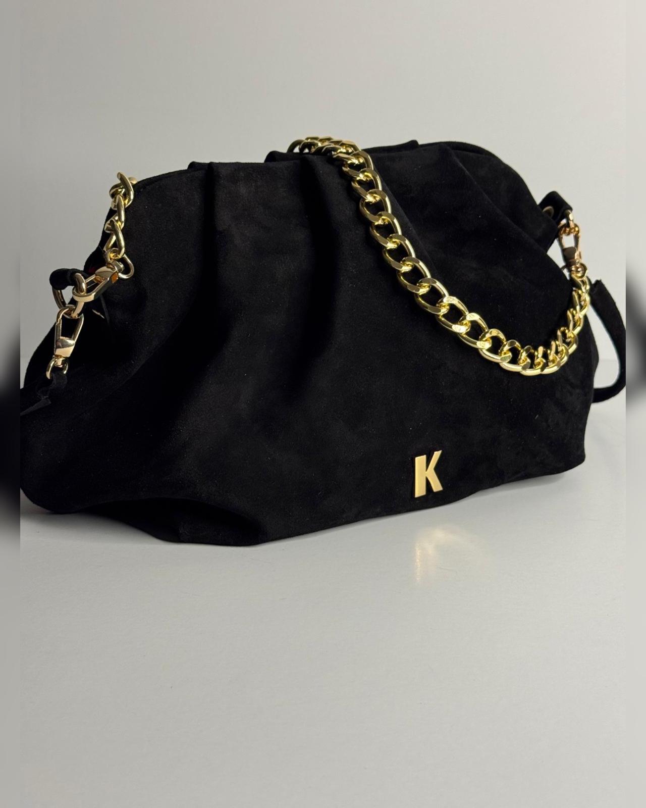 Livia Black Suede torba 